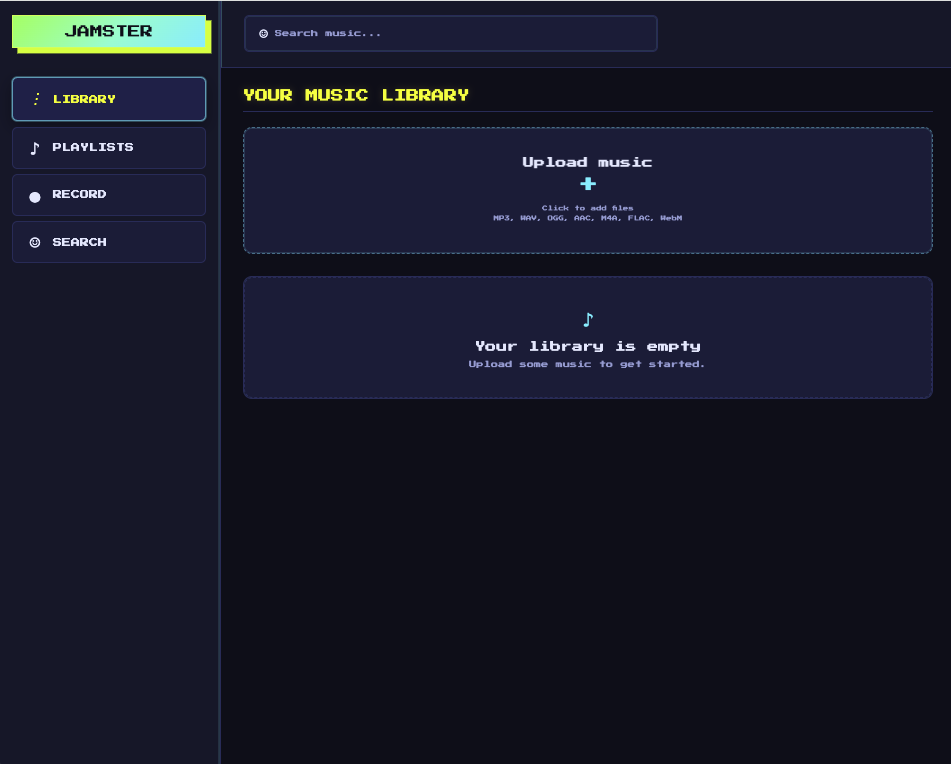 Jamster project screenshot